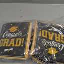 Black and Gold Graduation Decorations 2026,200Pcs Black Gold Graduation Plates and Napkins,Forks for Graduation Party Decorations, Class of 2026 Graduation Party Supplies,Serve 50