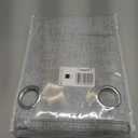 Yakamok Linen Dove Gray Curtains 100% Blackout 84 Inches Long,Room Darkening Textured Curtains for Living Room Thermal Grommet Bedroom Curtains 2 Panels with Greyish White Liner