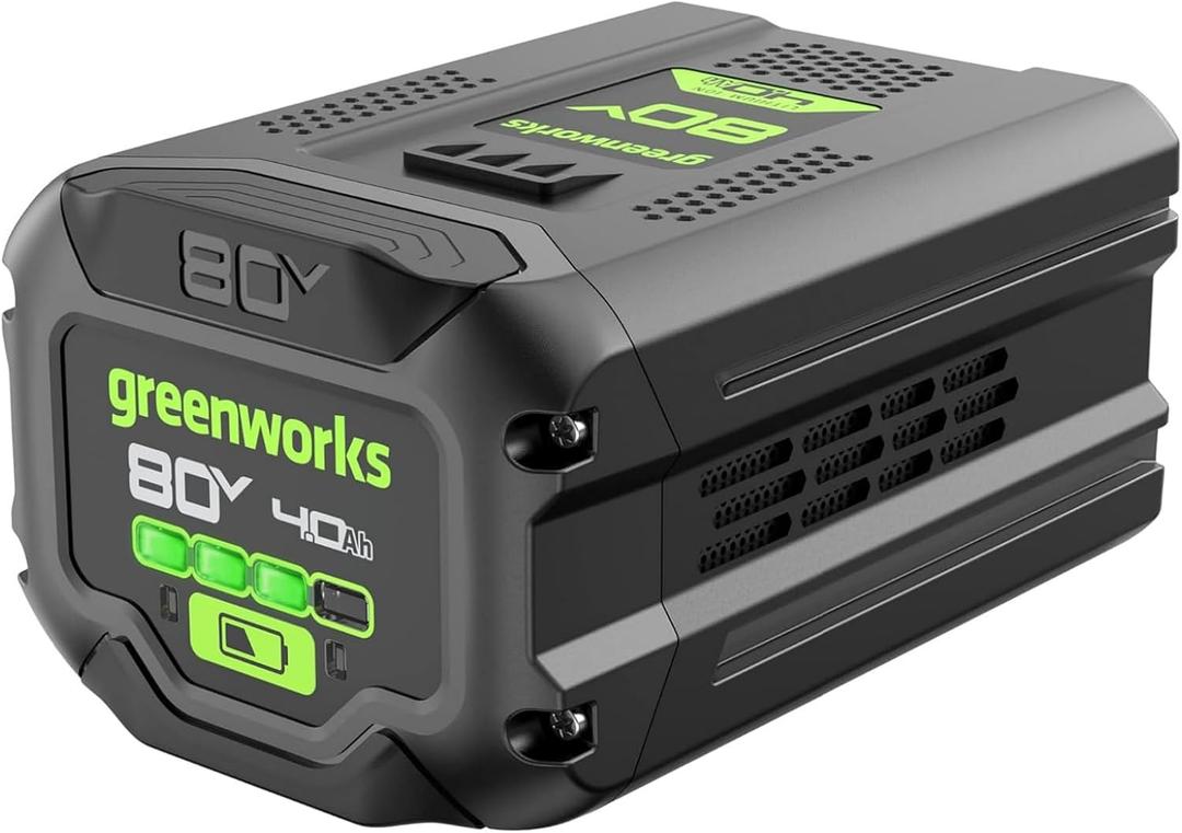 Greenworks 80V 4.0Ah Lithium-Ion Battery (Genuine Greenworks Battery / 75+ Compatible Tools)