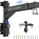 Heavy Bag Hanger - Wall Mount Punching Bag Hanger, Adjustable Heavy-Duty Boxing Bag Wall Bracket, Punching Bag Mount Stand for Home or Gym, for Kickboxing Bag, Muay Thai Bag,Etc (Supports up to 800Ib) (17.5-26" Length Adjustable & One-sided foldable)