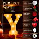 Marry Me Light Up Letters, with 30 Tea Lights Candles, Rose Petals, Aluminum Balloons, Balloons, Red Carpet, Rose Ring Box, Double Sided Tape, Valentine's Day Proposal Engagement Wedding Decorations