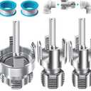 3- Piece Internal & External Pipe Threading Tool (1/2“, 3/4”, 1 NPT) – Electric Drill Compatible PVC Water Pipe/Plastic Pipe Threading Tool For Home DIY Repairs