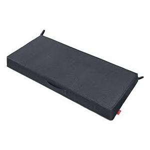 Pcinfuns Outdoor Bench Cushions 48 x 18 Inch Water-Resistant Chair Cushion for Patio Furniture with Fade Resistant and Removable Cover with Handle & Adjustable Straps for Patio,Yard,Black Grey