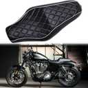 DREAMIZER Motorcycle 2 Up Driver Passenger Seat Compatible with Harley Sportster Iron XL883N XL1200N Forty Eight Seventy two Custom - BlackDiamond