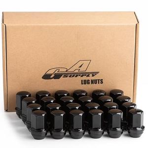 GAsupply 14x1.5 Mag Seat Lug Nuts, Compatible with 1998-2007 LX470, 2008-2021 LX570, 1998-2021 Land Cruiser, 2008-2021 Sequoia, 2007-2021 Tundra, 1.9" Tall, 7/8" 22mm Hex, OEM Factory Style, 24pcs (Silver)
