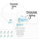 Fumete 50 Set Funeral Thank You Cards with Envelopes and Stickers Thank You Sympathy Cards with Meaningful Message Bereavement for Funeral Family Loved Ones Celebration of Life(Dove)