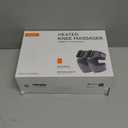 Cordless Knee Massager with Heat Vibration for Pain Relief, MAX Warm 4.0[2026 Upgraded] - Electric Heated Knee Brace with 5 Heat Levels and 3 Massage Modes, Gifts for Men Women (Grey, Pair)