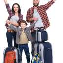 Frienda 4 Pcs Luggage Straps Add a Bag Luggage Connector Straps for Suitcase Travel Accessories Essentials to Connect Two Suitcase Adjustable Belt