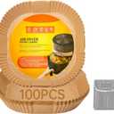 Air Fryer Liners Disposable Compatible with Gourmia Air Fryers, 4, 5, 6, 7, 8 QT Power XL, Non-Stick Air Fryer Liners 8 Inch Compatible with Gourmia, Water Proof & Oil Proof, 100PCS