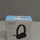 TECKNET Wireless Headset, Bluetooth Headset with AI Noise Cancelling Microphone - Rechargeable Bluetooth V5.2 Headphones, 50H Playtime & Mic Mute, On Ear Headphones for Trucker/Remote Work/Call Center (Deep Black)