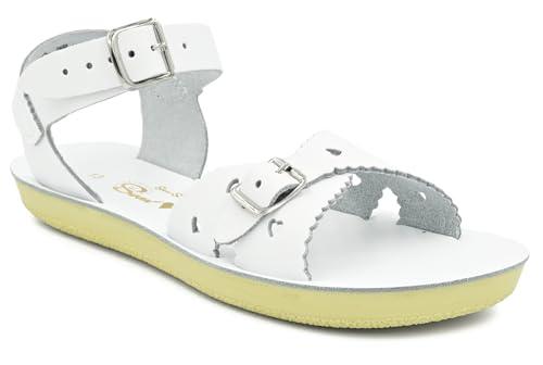 Salt Water Sandals Sun-San Sweetheart, White, Size Toddler 5