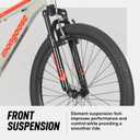 Mongoose Flatrock Mountain Bike, 26 Inch Bike for Men and Women, 7 Speed, Aluminum Frame, Front Suspension Fork for a Smooth Ride, Twist Shifters, Linear Pull Brakes, Adult and Teen Bicycle
