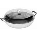 Staub Cast Iron Braiser, 3.5qt, White