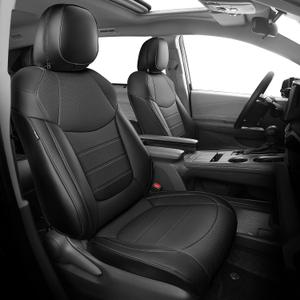 FREESOO Sienna Seat Covers 2021-2026 for Toyota Sienna XLE,XSE,Limited,Platinum,7 Seats,2nd Row Captain Chairs W/NO Legrest, Waterproof Car Seat Cover Full Set (Black)
