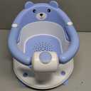 Baby Bath Seat for Babies 6 Months & up, Non-Slip Toddler Bath Seats for Babies Sitting Up, Safe Infant & Newborn Bathtub Chair with 4 Suction Cups & Soft Cushion for Shower,Blue