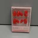 Glamnetic Press On Nails - Fiery Red | Opaque Bright Red Short Almond Fake Nails, Salon Quality | 15 Sizes - 30 Nail Kit with Glue