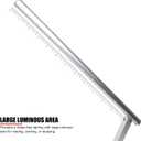10W USB Foldable LED Desk Lamp, with 46 LEDs, 180 Degrees Adjustable Arm, Aluminium Alloy Body, Modern Eye Care LED Table Light for Home Office, for Reading, Studying, Working