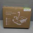 Feather Down Throw Pillow Inserts 18 x 18, Set of 2, 100% Organic Cotton Shell, Soft Decorative Square Pillows Insert for Living Room Sofa, Couch, or Bed (White)