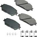 Akebono-ACT908A Ultra-Premium Ceramic Front Disc Brake Pads