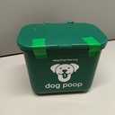 Small Hanging Wastebasket for Dog Poop in Green for Smaller Dogs (< 25 lbs.)