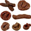 Chivao 7 Pieces Fake Poo Realistic Fake Turd Prank Lifelike Poo Toy Gags and Practical Joke Toys for April Fools' Day Prank Party Supplies