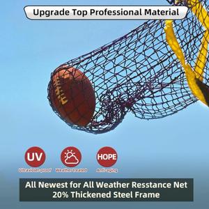 YNSZAS Football Throwing Target Net, Upgraded Weather Football Training Equipment Accessories (Only Net)