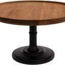 Wood Cake Stand Cake & Cupcake Display for Home & Kitchen Weddings & Birthdays by Bunam, Black