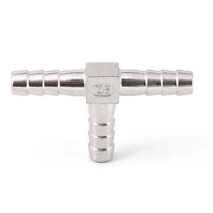 Stainless Steel 1/2" Hose Barb Tee 3 Way T Shaped Co2 Splitter