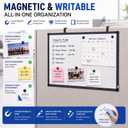 Vivasself 24"x20" Magnetic Cubicle Whiteboard Wall Mount Dry Erase Board