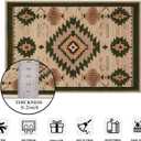 9x12 Area Rug for Living Room Western Rug Aztec Southwestern Rugs Machine Washable Tribal Navajo Southwest Rug Non Slip Printed Low-Pile Indoor Floor Carpet for Dining Room Bedroom Office, Camel