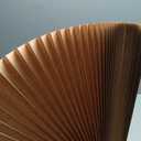 MYshade 6 Pack Temporary Blackout Paper Shades for Windows,Paper Pleated Blinds with Adhesive,No Tools No Drilling Free Cut Size Temporary Room Darkening Shades(Brown, 36" W x 72" H)