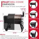 Unicook Grill Cover Compatible with Traeger Pro 34 Series, Texas Elite 34, Century 34, and Pro 780 Pellet Grills, Heavy Duty Waterproof Full-Length Outdoor BBQ Smoker Cover, All-Season Protection