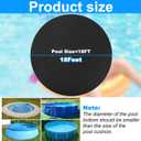 18FT Heavy Duty Ground Pool Pads for Above Ground Pool Liner, Pool Ground Mats for Pool Bottom, Above Ground Pool Blanket- Under Pool Padding - Replacement GroundPool Liner Pad Cloth Protector