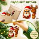 2 x 67 Christmas Ornament - 67 Ornaments for Christmas Tree 2025 - Funny 6 7 for Teens, Kids - Viral Xmas Acrylic Decoration, Teen Girls Trendy Stuff - Meme Funny White Elephant Gifts (67 Santa Reindeer)