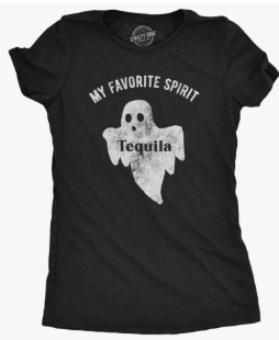 Funny Womens Halloween T Shirts Drinking T Shirts for Halloween Party Cute Tees for Women, Size L