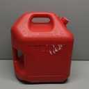 Midwest Can 5610 Safe-Flo Auto Shut Off 5 Gallon Gas Can  Durable Fuel Containers with FlameShield Safety System & Quick-Flow Spout - Red - 1 Pack