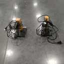 Lomoky Plug in Wall Sconces Set of Two, Vintage Wood Wall Lamps with Plug in Cord, Farmhouse Wall Light Fixture with 5.25FT On/Off Switch Cord, Indoor Sconces Lighting for Bedroom Living Room