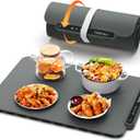 Food Warming Mat, iTRUSOU Electric Warming Tray Full Surface Heating to Keep Food Warm or Thawing, Versatile Food Warmer with 3 Temperature Setting for Parties Buffets Gatherings Holidays Daily Use (18.5*12.8inch-110V, Dark Gray)