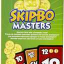 Mattel Games Skip-Bo Masters Card Game for Family, Travel and Game Night, 2 to 6 Players