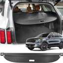 Cargo Cover for Kia Sorento 2025 Accessories 2024 2023 2022 2021,Leather Retractable Trunk Cover Fits for 2021-2025 Kia Sorento Accessories Security Protector Luggage Privacy Screen