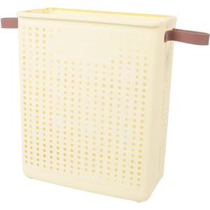 GOTOTOP Small Laundry Basket For Bedroom Thin Laundry Basket Foldable Space Saving PP Plastic Sturdy Narrow Clothes Hamper for Bathroom Corner, Crafted from PP, Suitable for Small Households (No Wheel)