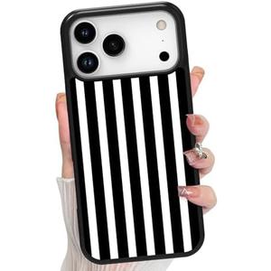 KANGHAR for iPhone 17 Pro Max Case 2025 Stripes Anti-Skid Aesthetic Cute Pattern Magnetic [Compatible wth Magsafe] Slim Shockproof Full Body Protection for Girls Women