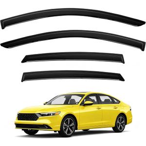 Accord Rain Guards - Window Visors for Honda Accord 2023-2025 2026, Out-Channel Side Window Rain Guards for Accord Accessories, 4PCS, Black, Car Accessories