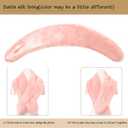 Dikoaina Women's Faux Fur Collar Scarf Wrap, Winter Warm Neck Warmer, Elegant Decorative for Coat Jacket Outwear (Pink, XL)