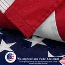 American Flag 4x6 Ft for Outside, Heavy Duty Nylon US Flags for High Wind Outdoor, Fade Resistant and Waterproof USA Flag with Embroidered Stars, Sewn Stripes, Brass Grommets