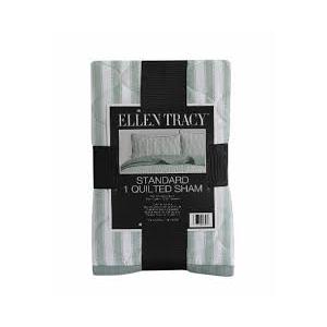 DI Ellen Tracy Quilt Standard Sham-Green 20x36inch