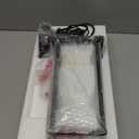 Outdoor Pendant Lights for Porch Chandelier Outdoor Pendant Lights Dusk to Dawn, 2-Light Modern Hanging Porch Lights Exterior Hanging Light Fixture with Water Ripple Glass for Patio Gazebo