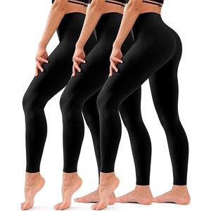 3 Pack Leggings for Women High Waisted Tummy Control No See-Through Yoga Pants Workout Running Leggings
 XL