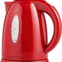 OVENTE Electric Kettle, 1.7L Fast Boiling Water Heater for Coffee or Tea, BPA Free with Water Level Gauge, Auto Shut-Off, Boil-Dry Protection, Indicator Light and Removable Filter, Red KP72R