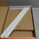 G.a HOMEFAVOR Fruit Basket for Kitchen, 3-Tier Fruit Bowl for Kitchen Counter, Vegetable Storage Stand for Fruit Shop, 15 mm Thickness (WHITE)